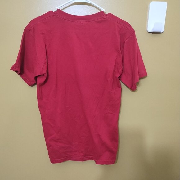 VTG 90s Natural Escape Short Slv Embroidered Butterfly Cotton Shirt M Patriotic - Picture 4 of 4